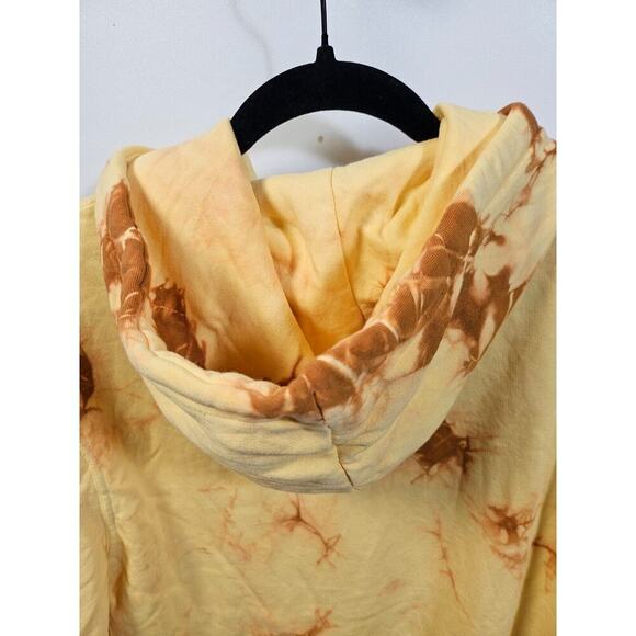 Original Paperbacks Unisex Yellow Tie Dye Hoodie Oversize Size S NWT - Picture 8 of 15